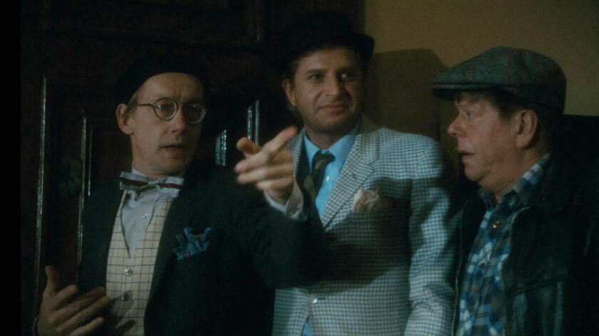 Nils Brandt, Ulf Brunnberg, Gösta Ekman, and Björn Gustafson in The Jonsson Gang & Dynamite Harry (1982)