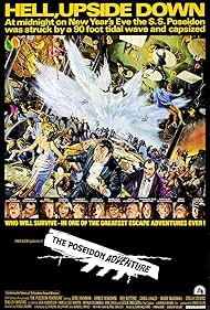 Ernest Borgnine, Gene Hackman, Leslie Nielsen, Red Buttons, Roddy McDowall, Stella Stevens, Shelley Winters, Jack Albertson, Carol Lynley, Pamela Sue Martin, Arthur O'Connell, and Eric Shea in The Poseidon Adventure (1972)