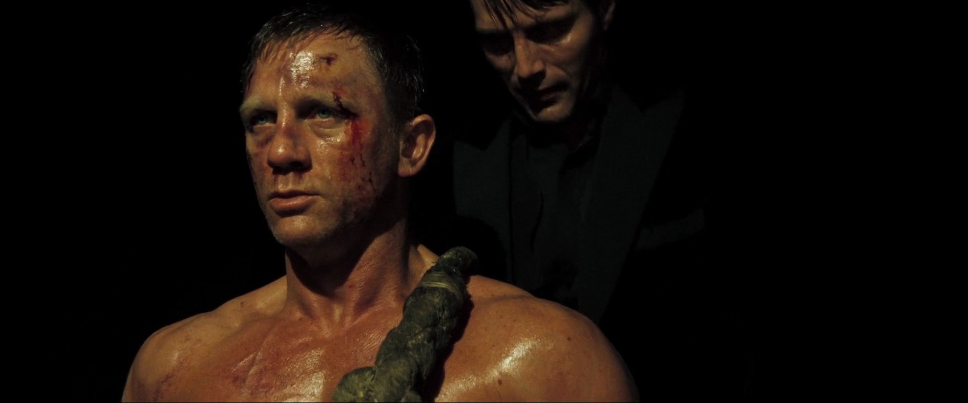 Daniel Craig and Mads Mikkelsen in Casino Royale (2006)