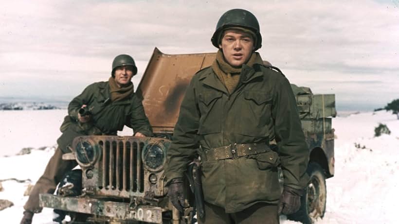 James MacArthur and George Montgomery in Battle of the Bulge (1965)