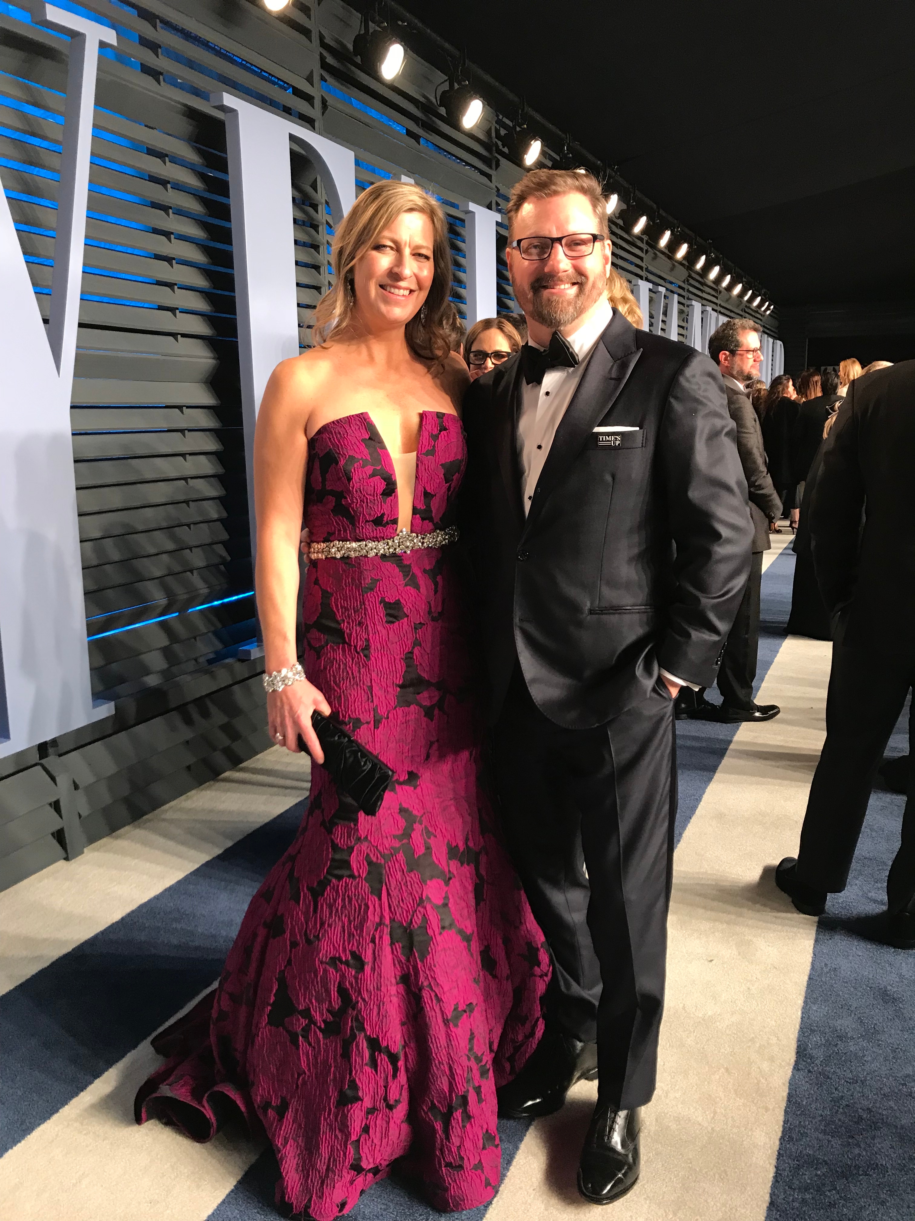 Dave Mullins and Lisa Mullins at Vanity Fair After Party