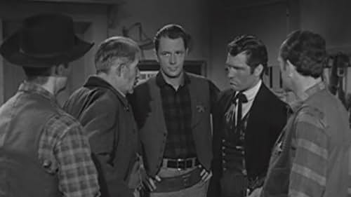 Trevor Bardette, Gil Donaldson, Hugh O'Brian, and Michael O'Connell in The Life and Legend of Wyatt Earp (1955)