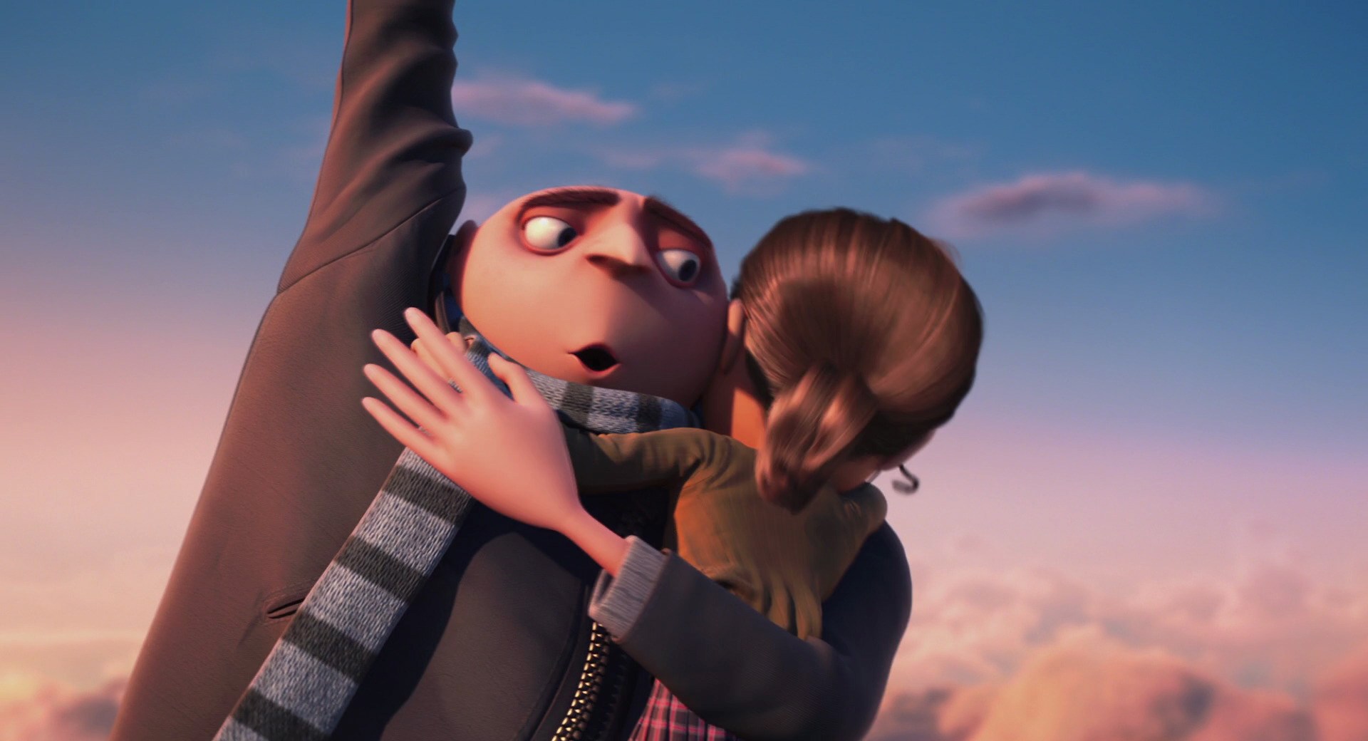 Steve Carell and Miranda Cosgrove in Despicable Me (2010)