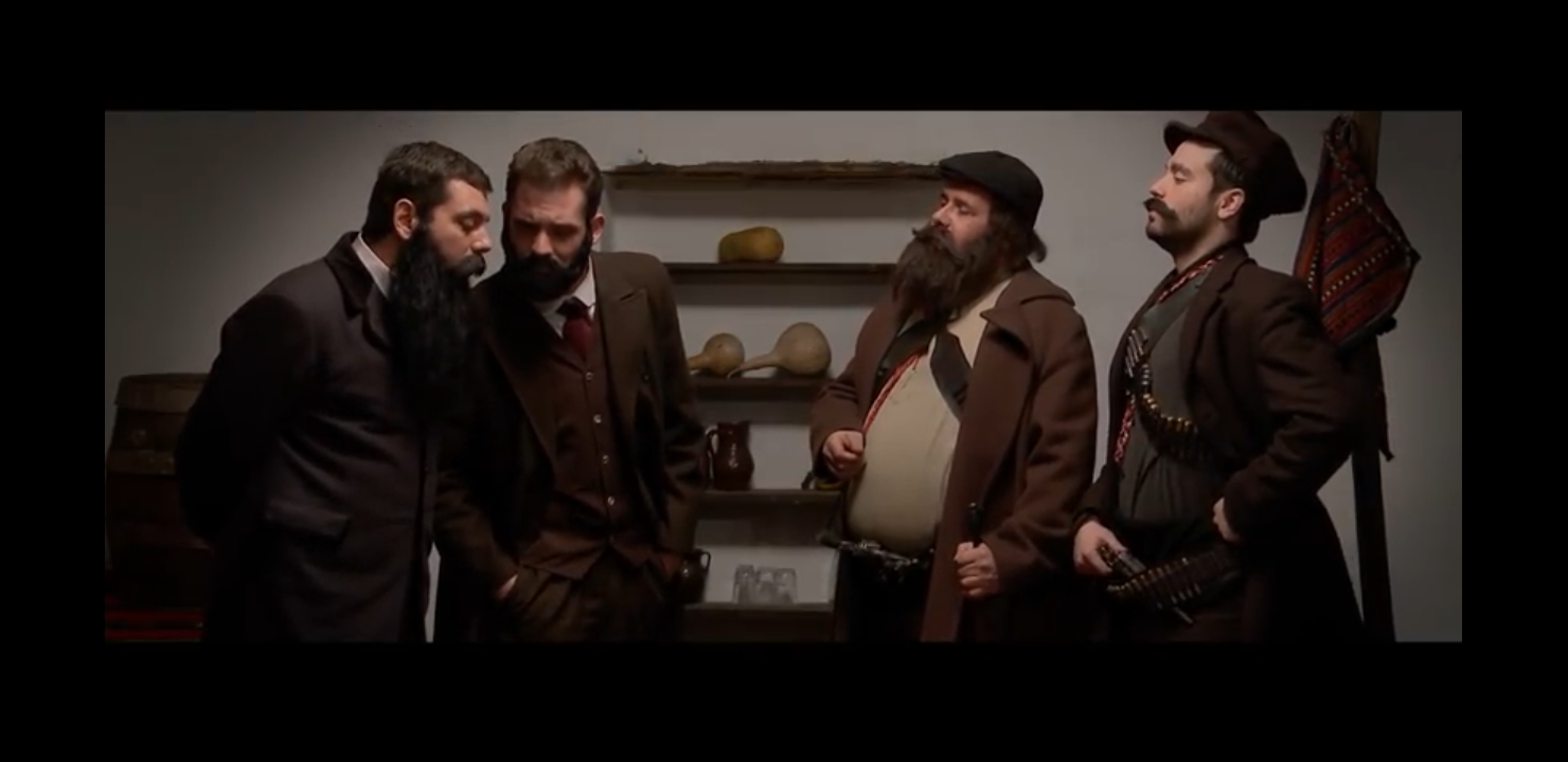 Vanco Krstevski, Goran Jovanovski, Zdravko Stojmirov, and Eftim Trajcov in Happy new year 1903 (2013)