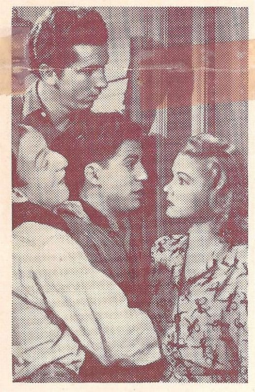 Gabriel Dell, Huntz Hall, Billy Halop, and Grace McDonald in Mug Town (1942)