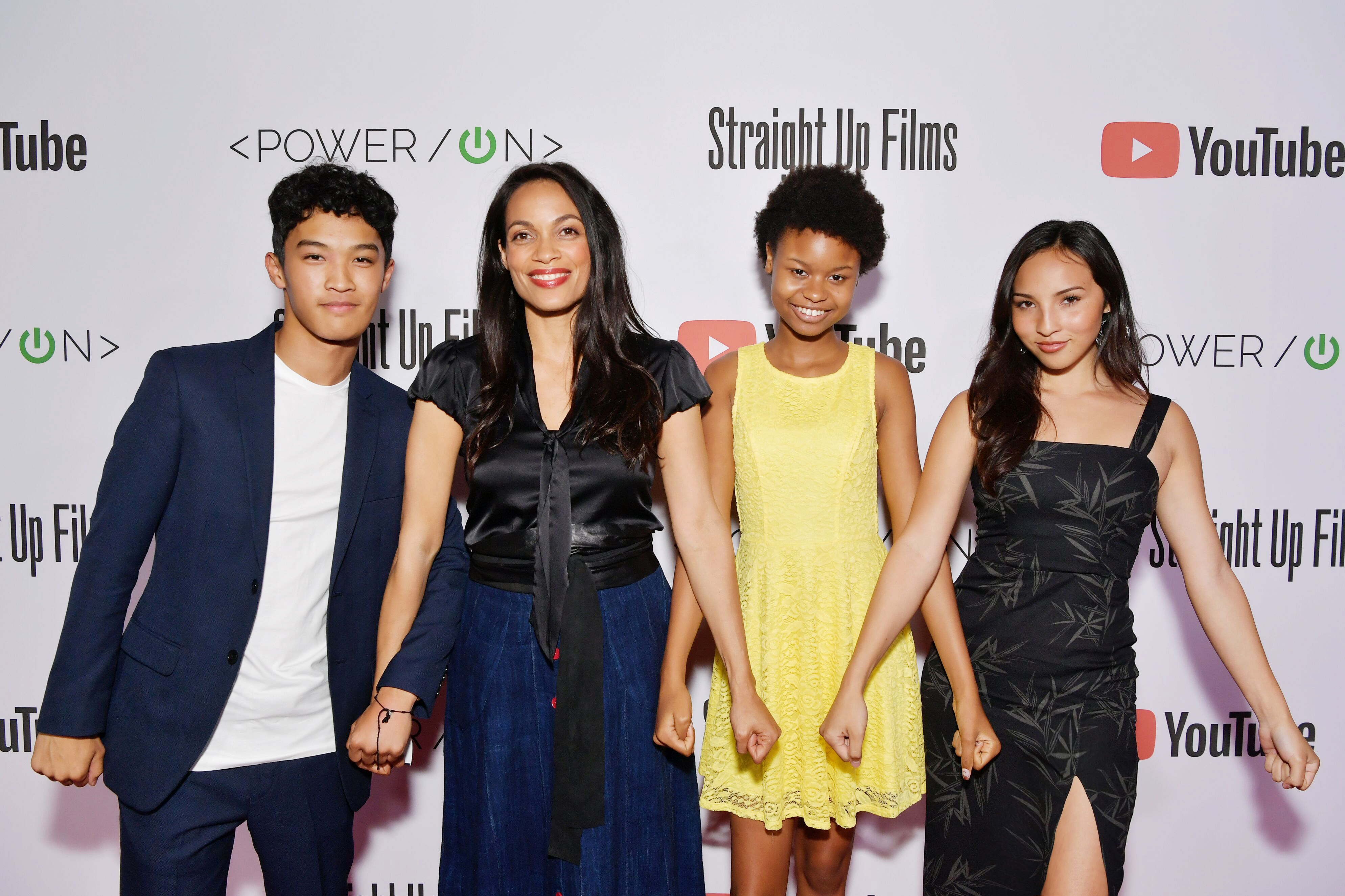 Jordan Ashley Delgado at Boundless Premiere with Director Rosario Dawson, Simone Baker and Riley Leo