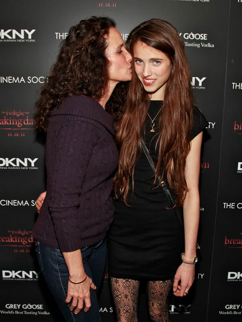 Andie MacDowell and Margaret Qualley at an event for The Twilight Saga: Breaking Dawn - Part 1 (2011)