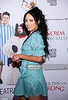 Bianca Gisselle at the opening night of Peter Pan Goes Wrong