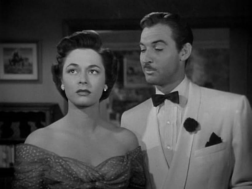 Ruth Roman and Zachary Scott in Lightning Strikes Twice (1951)