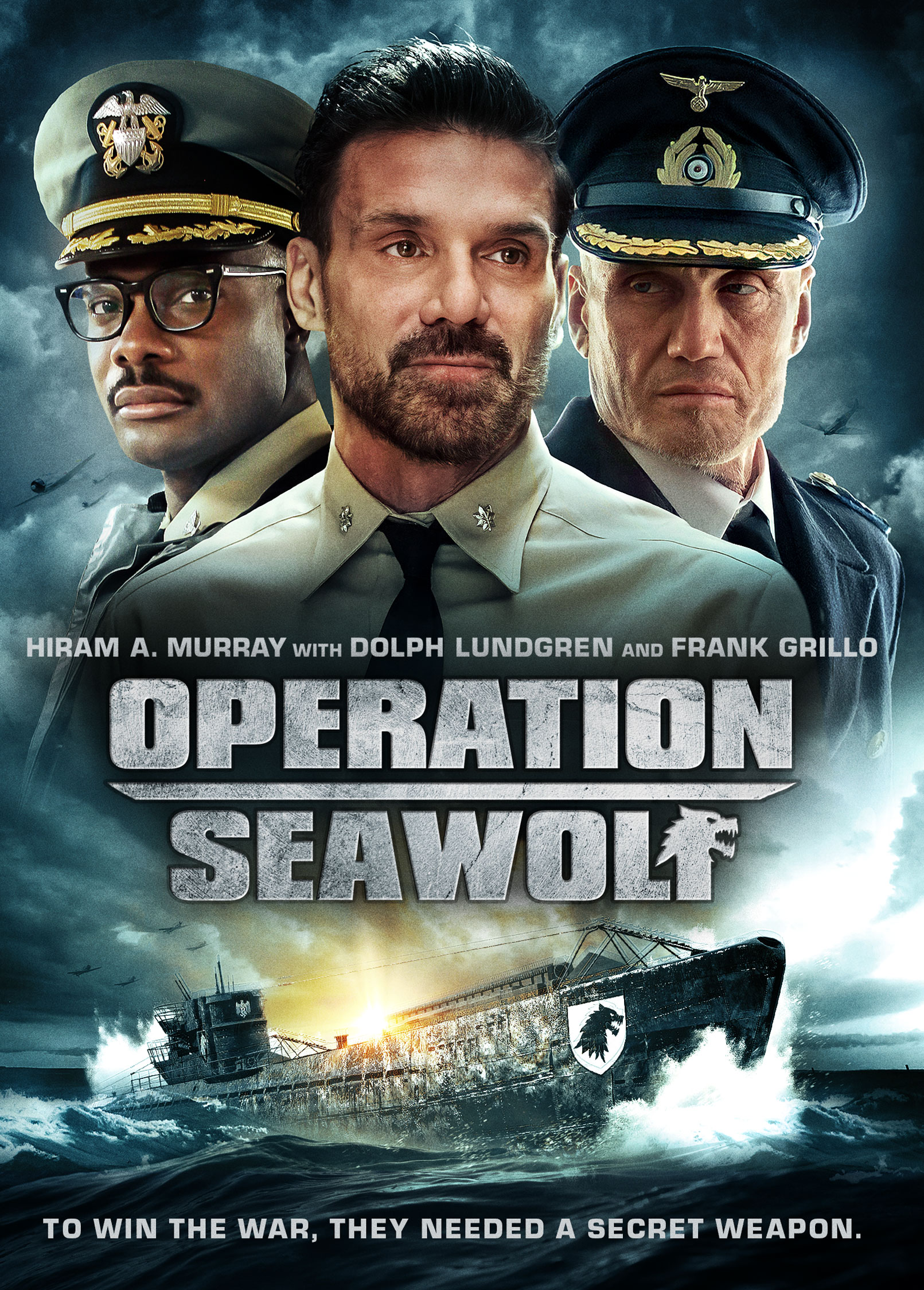 Dolph Lundgren, Frank Grillo, and Hiram A. Murray in Operation Seawolf (2022)