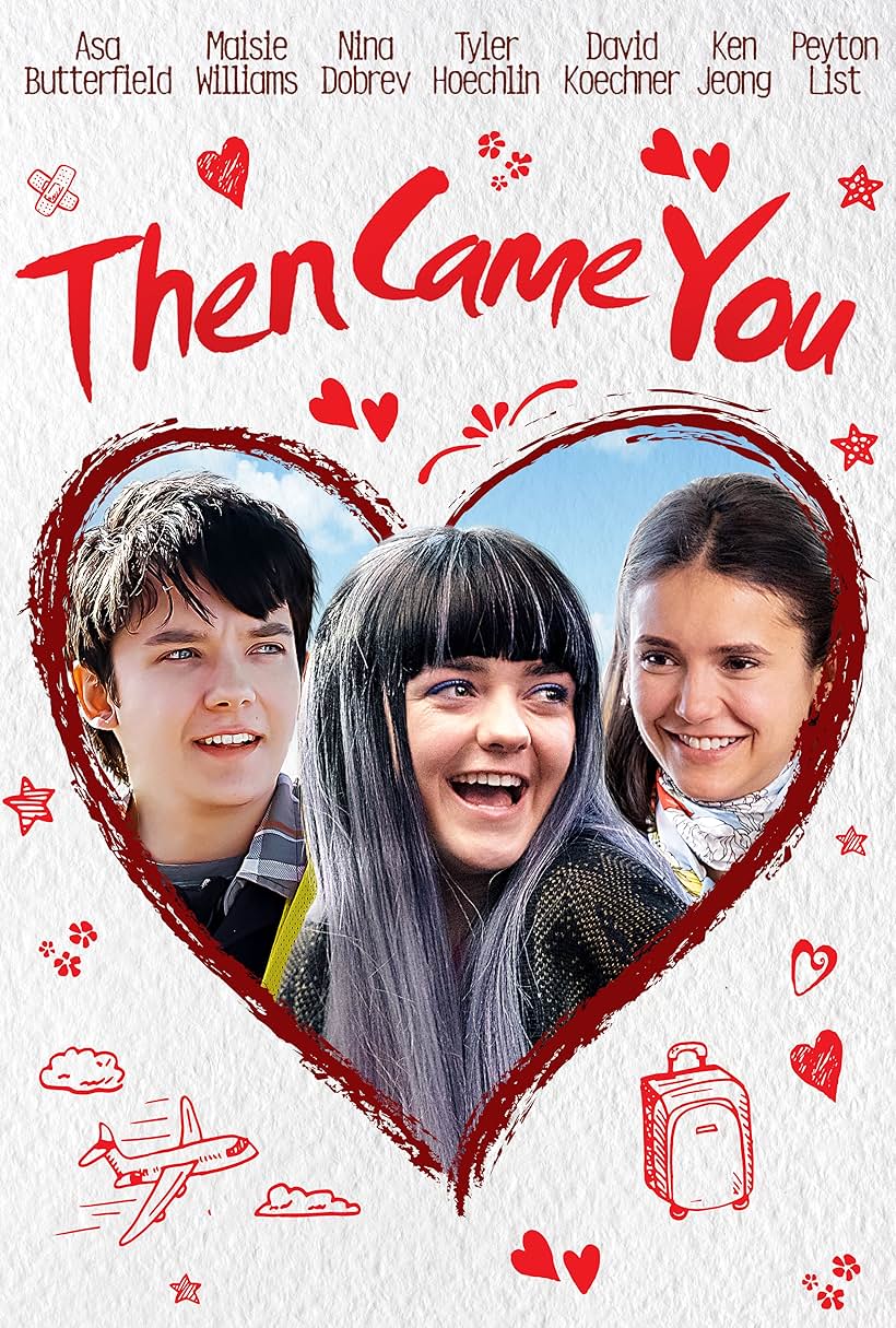 Nina Dobrev, Asa Butterfield, and Maisie Williams in Then Came You (2018)