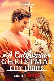 Amanda Detmer, Ali Afshar, Shaun Paul Piccinino, David Del Rio, Lauren Swickard, Noah James, Laura James, and Josh Swickard in A California Christmas: City Lights (2021)