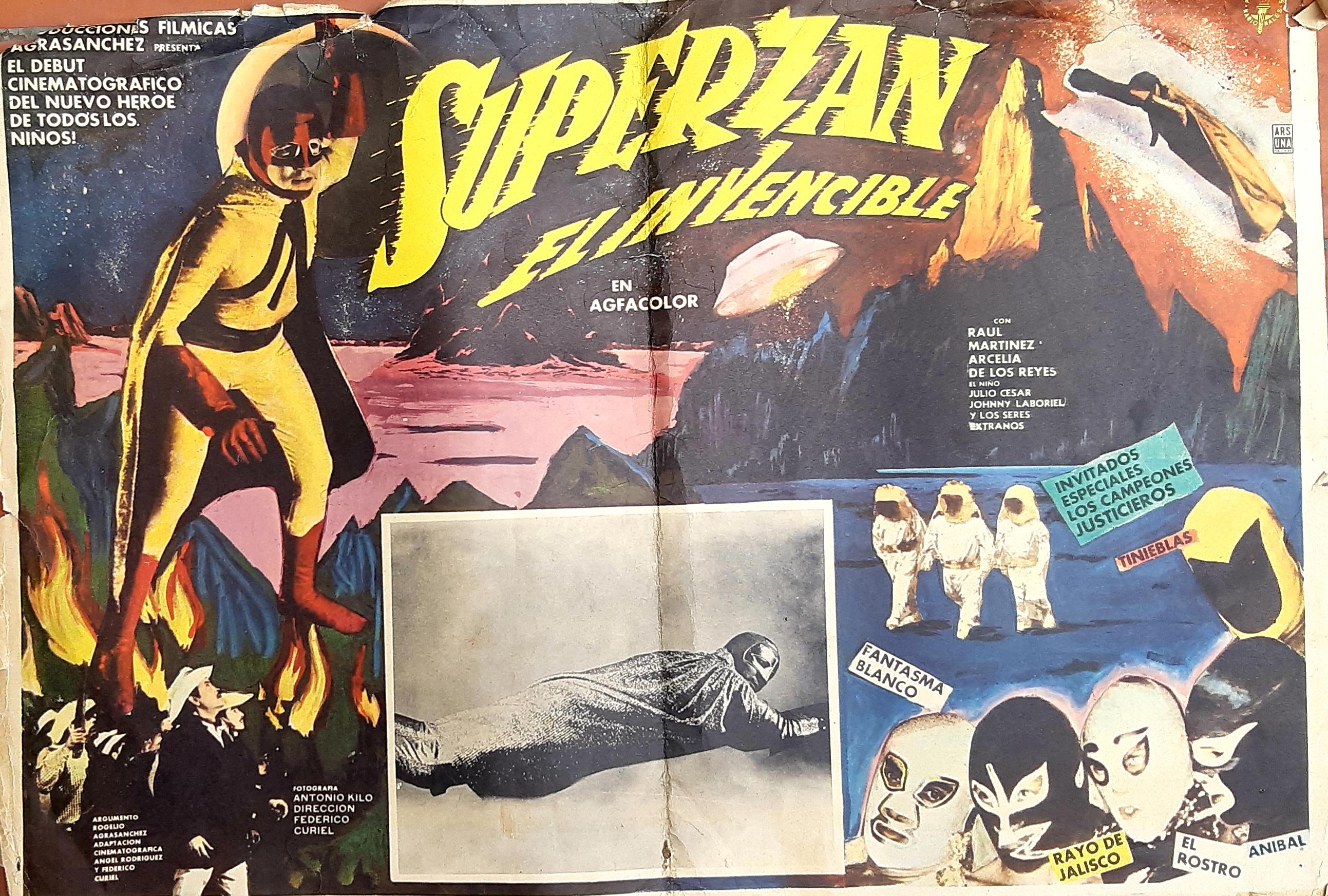 Federico Curiel, Tinieblas, Raúl Martínez, Superzan, Arcelia de los Reyes, El Fantasma Blanco,, and Anibal in Superzan El Invencible (1971)