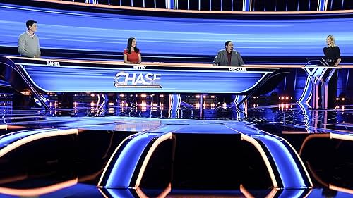 Daniel Donohue, Ken Jennings, Brad Rutter, Michael Rankins, Sara Haines, and James Holzhauer in The Chase (2021)