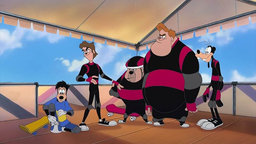 Brad Garrett, Jason Marsden, Jeff Bennett, and Bill Farmer in An Extremely Goofy Movie (2000)