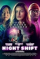 Lamorne Morris, Phoebe Tonkin, and Madison Hu in Night Shift (2023)