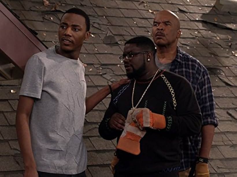 David Alan Grier, Lil Rel Howery, and Jerrod Carmichael in The Carmichael Show (2015)