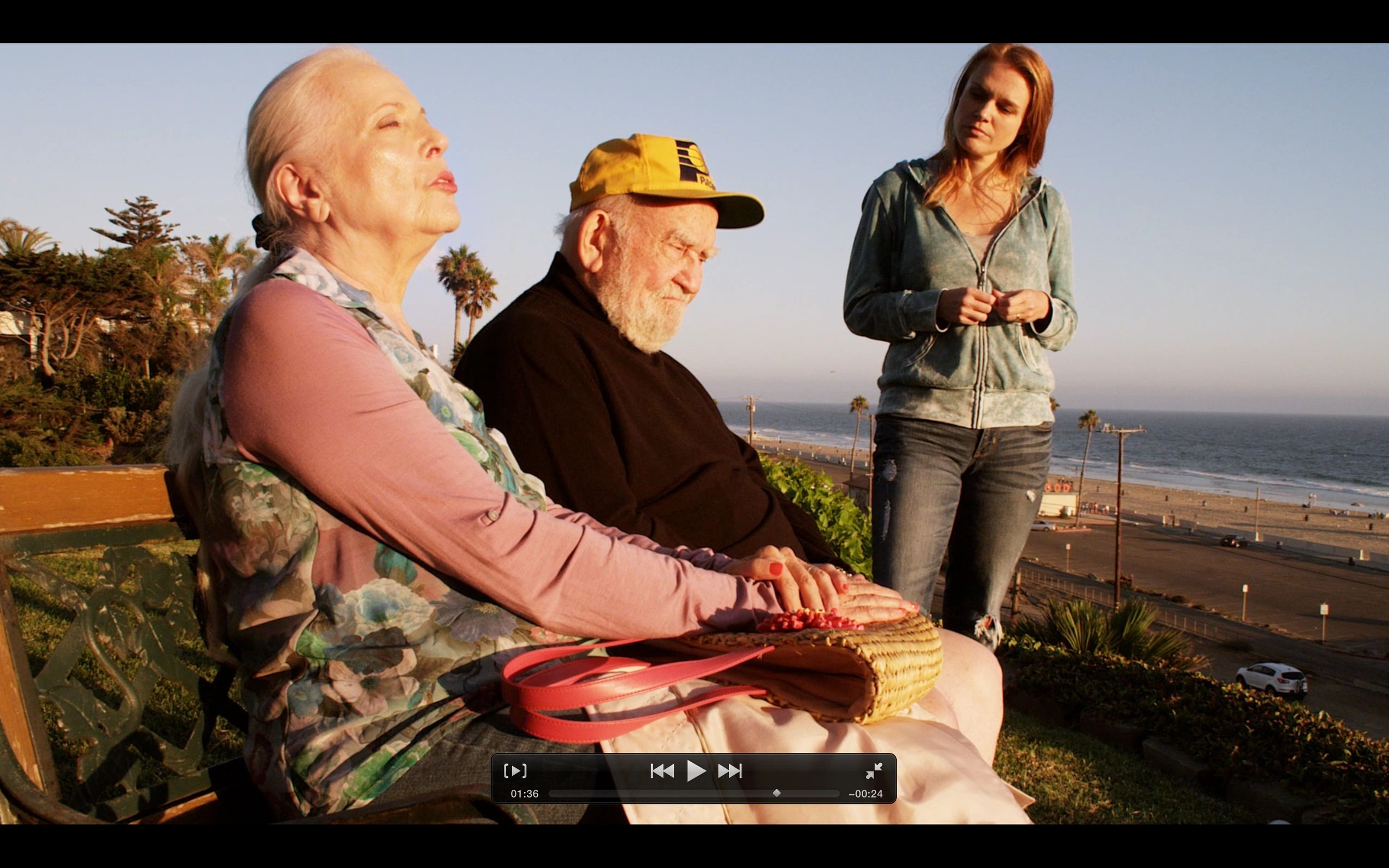 Barbara Bain, Ed Asner and Erin Cottrell in PACIFIC EDGE