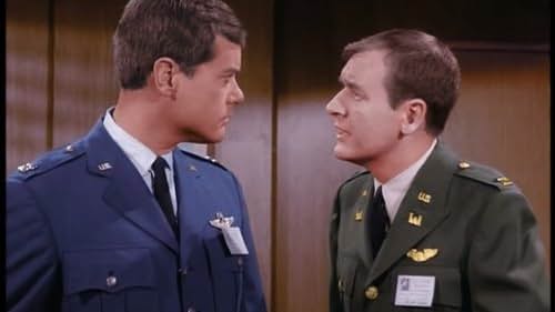 Larry Hagman and Bill Daily in I Dream of Jeannie (1965)