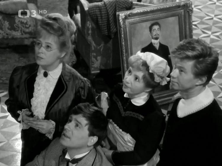 Natasa Gollová, Václav Sloup, and Jaroslav Vízner in Obraz (1964)