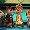 Christina Applegate, Anna Faris, Justin Long, Jesse McCartney, Amy Poehler, and Matthew Gray Gubler in Alvin and the Chipmunks: The Squeakquel (2009)