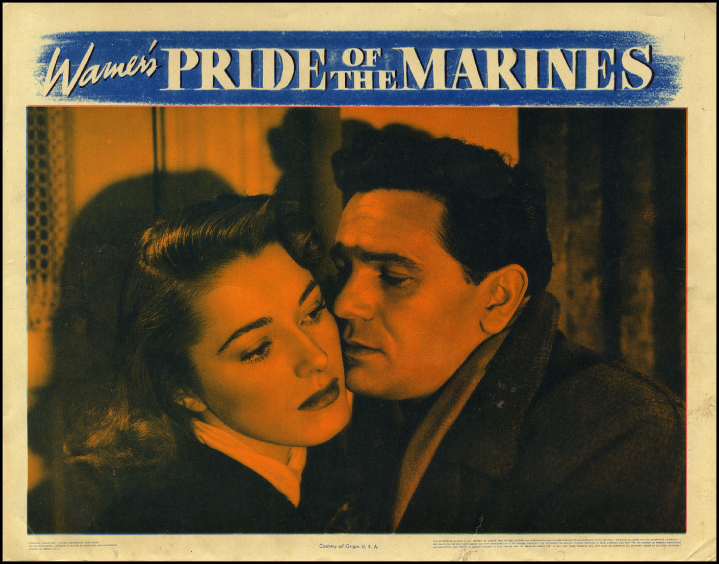 John Garfield and Eleanor Parker in Pride of the Marines (1945)