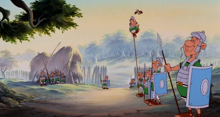 Michael Bell, Greg Burson, Gérard Croce, H.H. Müller, Andrew Sachs, Bruno Choël, and Jean-François Aupied in Asterix and the Big Fight (1989)