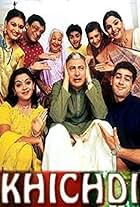 Anang Desai, Dina Pathak, Supriya Pathak, Rajeev Mehta, Kamlesh Oza, Amit Varma, Vandana Pathak, and Ami Trivedi in Khichdi (2002)