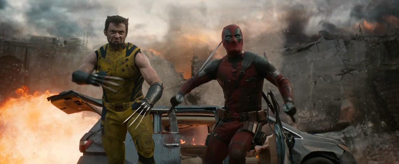 Ryan Reynolds and Hugh Jackman in Deadpool & Wolverine (2024)