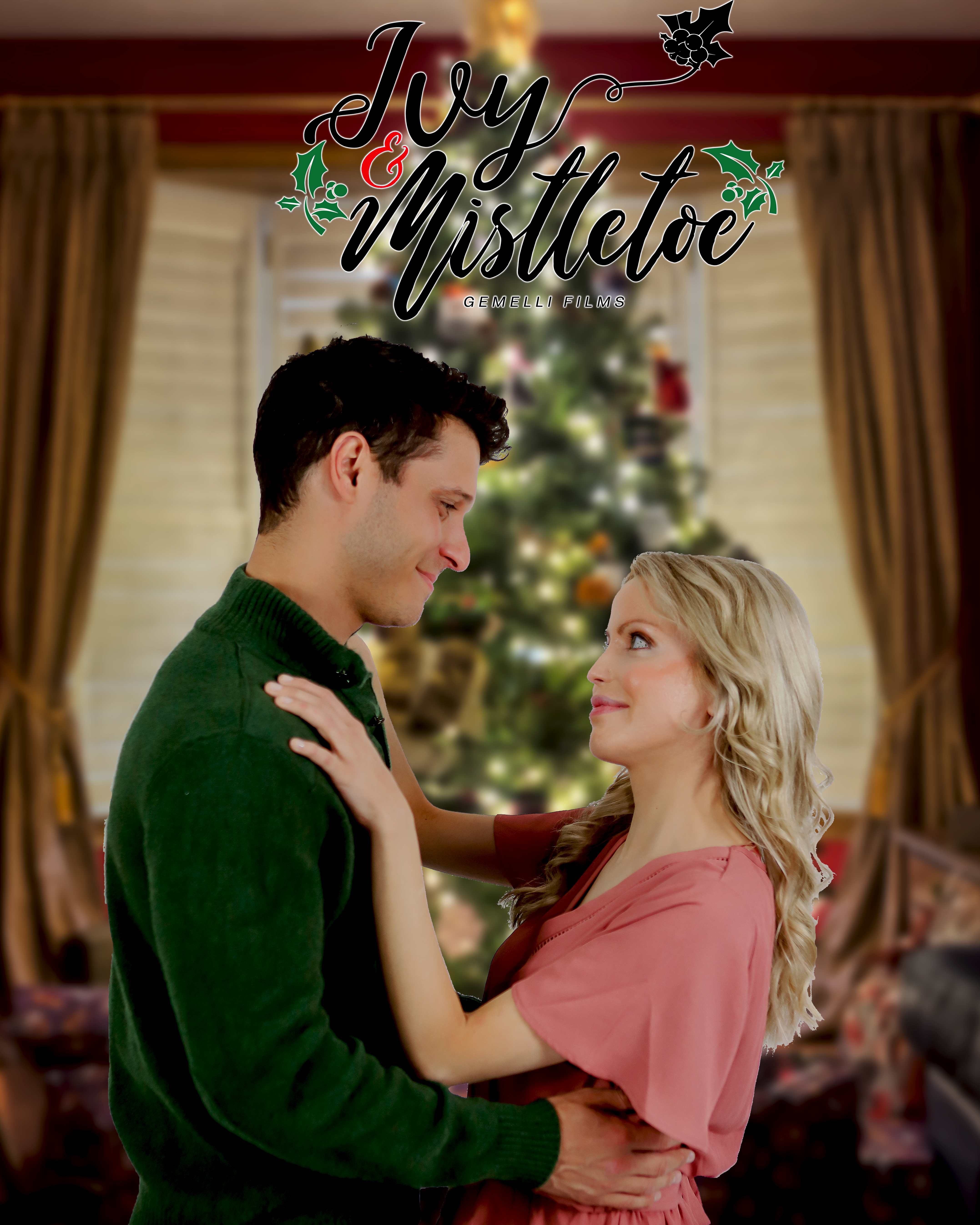 Julianne Michelle and Cody Calafiore in Ivy & Mistletoe (2020)