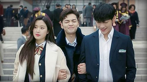 Moon Ga-young, Kim Min-jae, and Woo Do-Hwan in Tempted (2018)