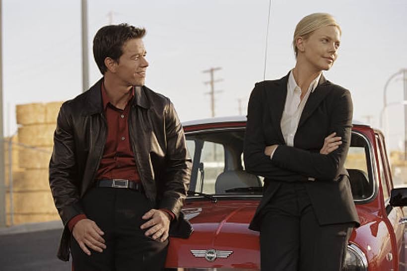 Charlize Theron and Mark Wahlberg in The Italian Job (2003)