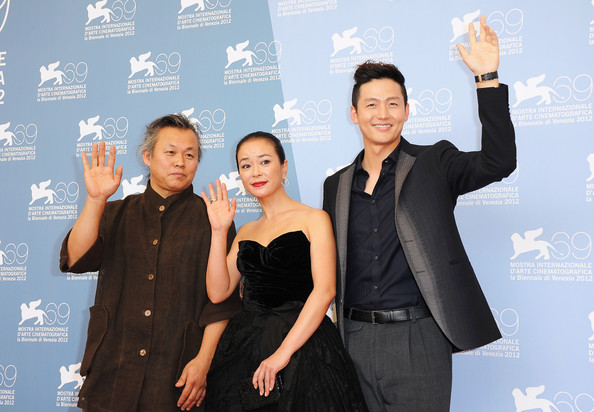 Lee Jung-Jin, Kim Ki-duk, and Jo Min-soo at an event for Pieta (2012)