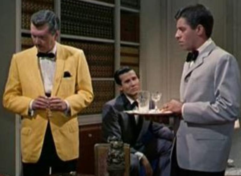 Jerry Lewis, Robert Hutton, and Henry Silva in Cinderfella (1960)