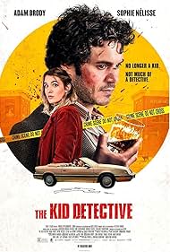 Adam Brody and Sophie Nélisse in The Kid Detective (2020)