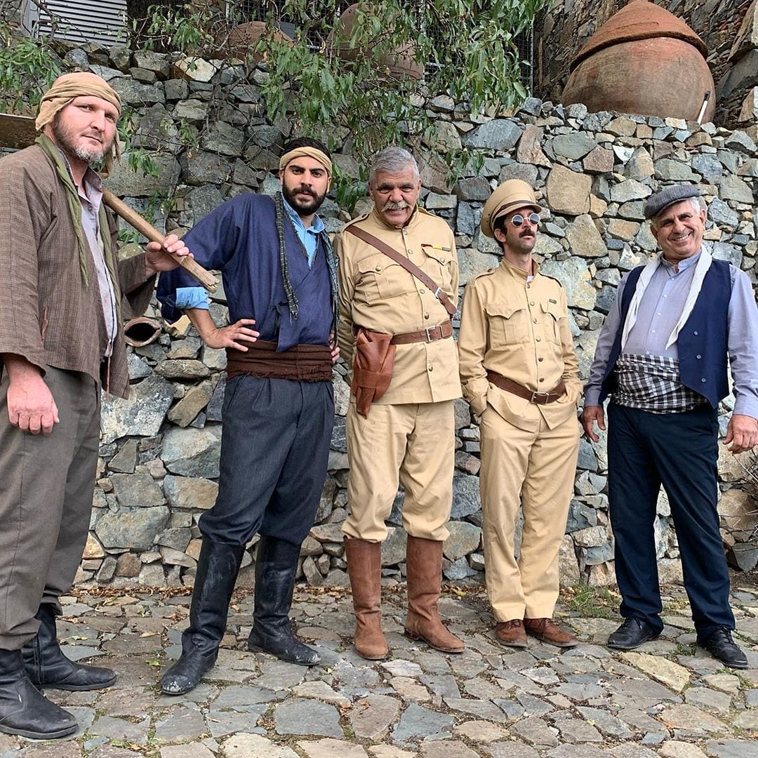 Kostas Kazakas, Costakis Constantinou, and Konstadinos Alkiviadis in Alla logia thkeie papa (2019)