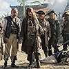 Johnny Depp, Delroy Atkinson, Stephen Graham, Martin Klebba, Kevin McNally, David Wenham, Danny Kirrane, and Adam Brown in Pirates of the Caribbean: Dead Men Tell No Tales (2017)