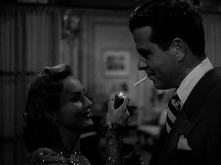 Douglas Kennedy and Virginia Mayo in Flaxy Martin (1949)