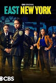 Jimmy Smits, Richard Kind, Kevin Rankin, Elizabeth Rodriguez, Ruben Santiago-Hudson, and Amanda Warren in East New York (2022)