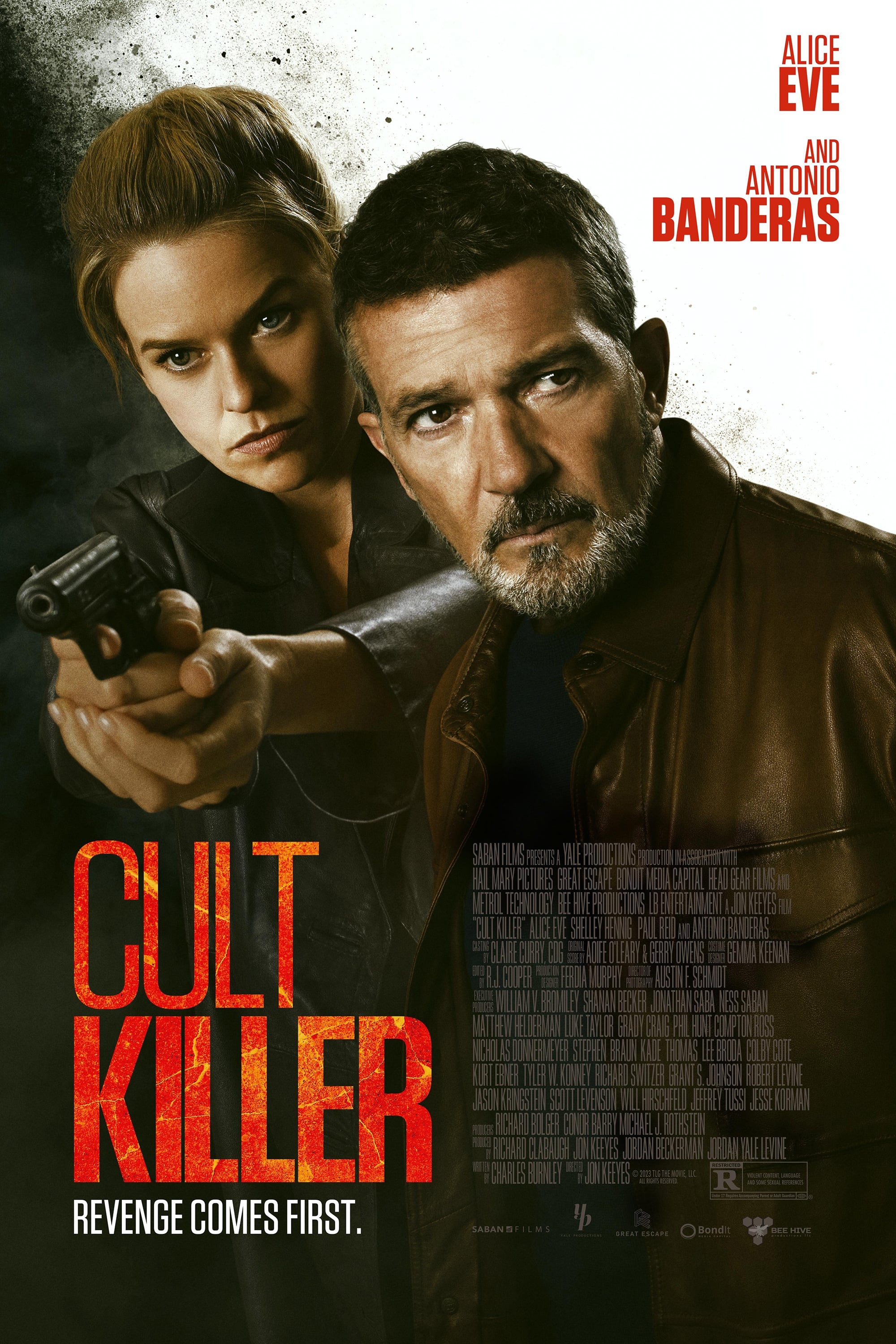 Antonio Banderas and Alice Eve in Cult Killer (2024)