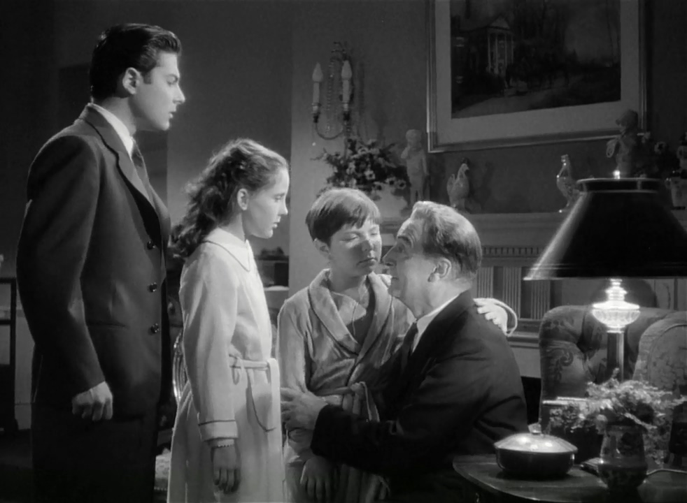 Donald Buka, Paul Lukas, Eric Roberts, and Janis Wilson in Watch on the Rhine (1943)