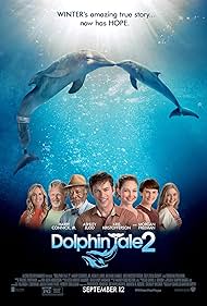 Morgan Freeman, Ashley Judd, Harry Connick Jr., Kris Kristofferson, Winter The Dolphin, Nathan Gamble, and Cozi Zuehlsdorff in Dolphin Tale 2 (2014)