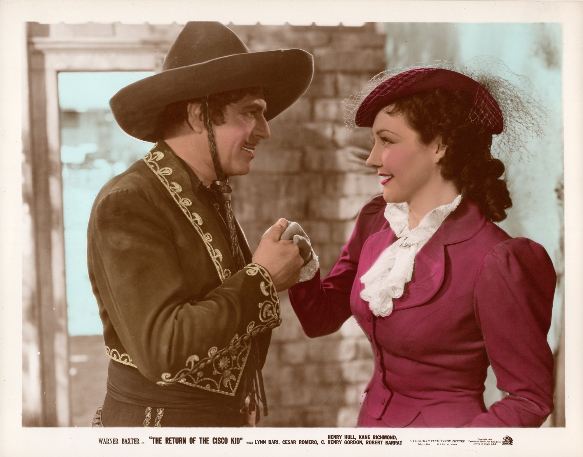 Lynn Bari and Warner Baxter in The Return of the Cisco Kid (1939)