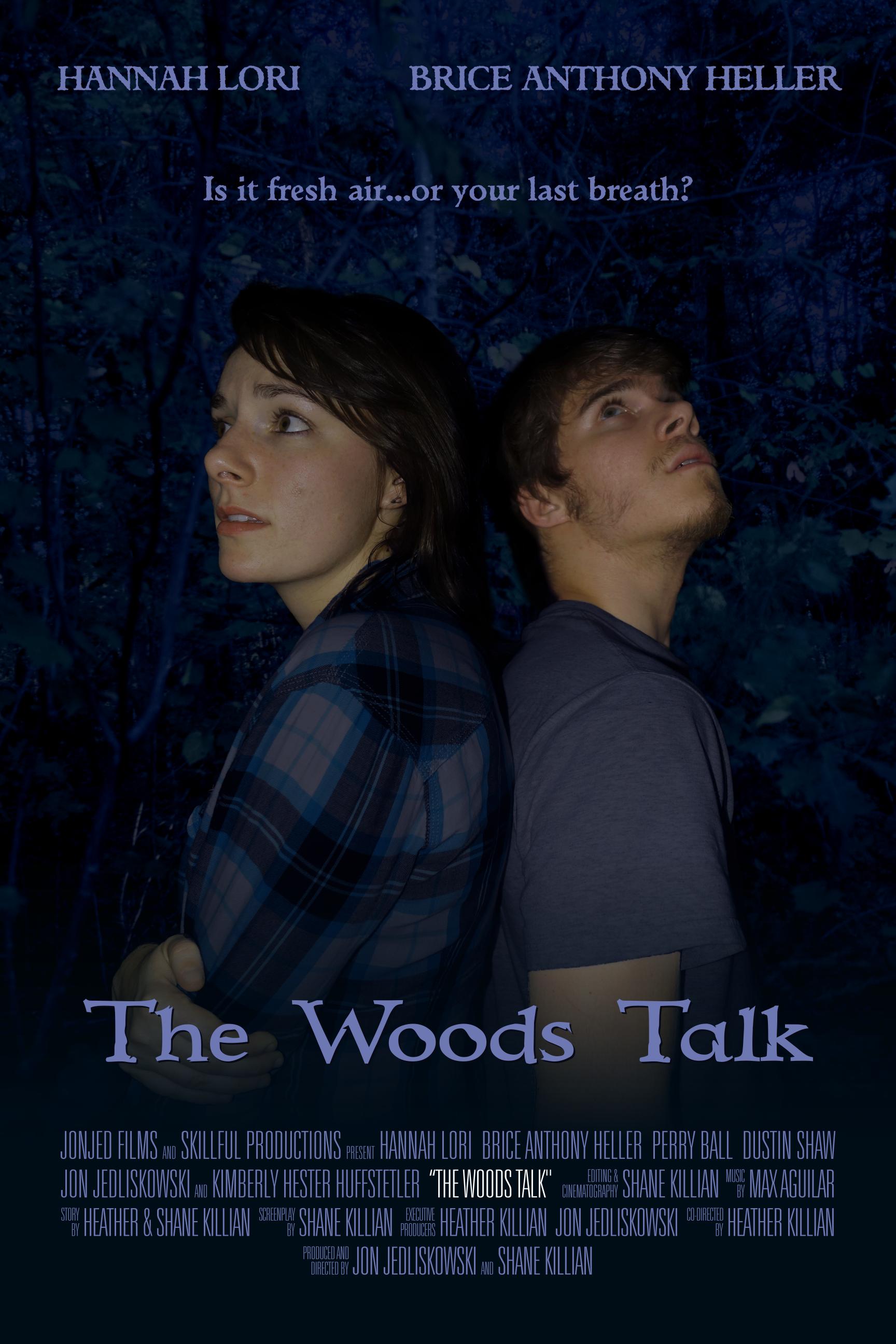 Brice Anthony Heller and Hannah Lori in The Woods Talk (2018)