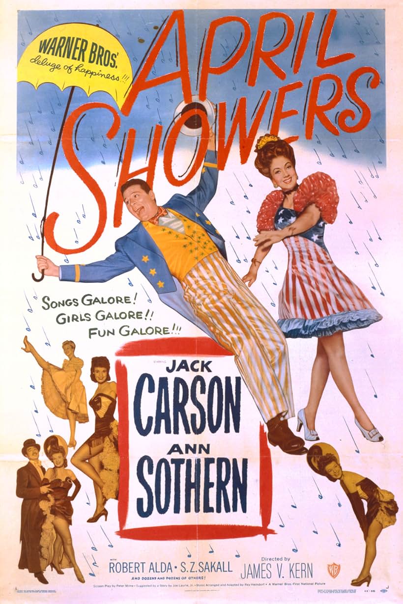 Jack Carson, Robert Alda, and Ann Sothern in April Showers (1948)