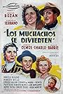 Alicia Barrié, Sofía Bozán, Sabina Olmos, Marcelo Ruggero, and Enrique Serrano in Los muchachos se divierten (1941)