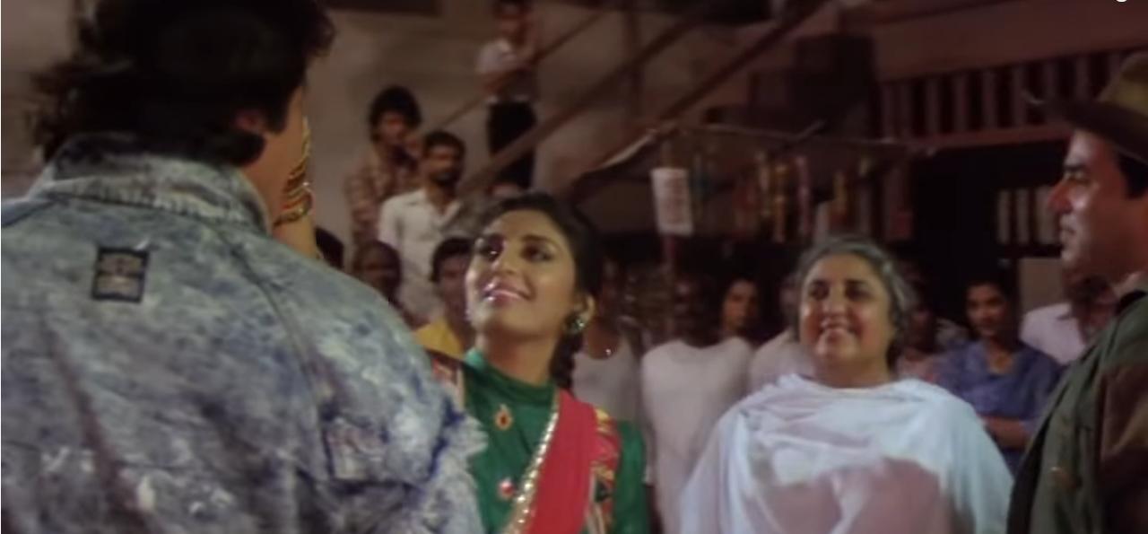 Dharmendra, Vinod Khanna, Shammi, and Swapna in Farishtay (1991)