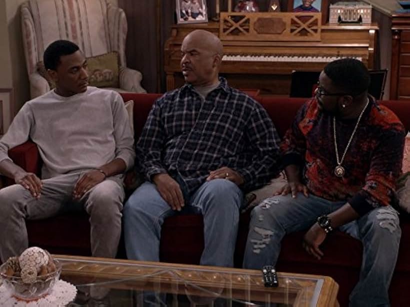 David Alan Grier, Lil Rel Howery, and Jerrod Carmichael in The Carmichael Show (2015)