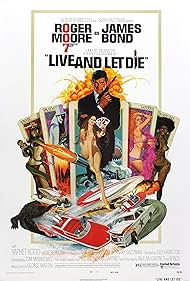 Roger Moore, Jane Seymour, Gloria Hendry, and Geoffrey Holder in Live and Let Die (1973)