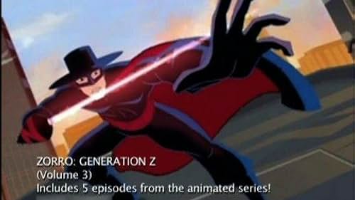 Trailer featuring the animated version of a modern, motorcycle riding Zorro